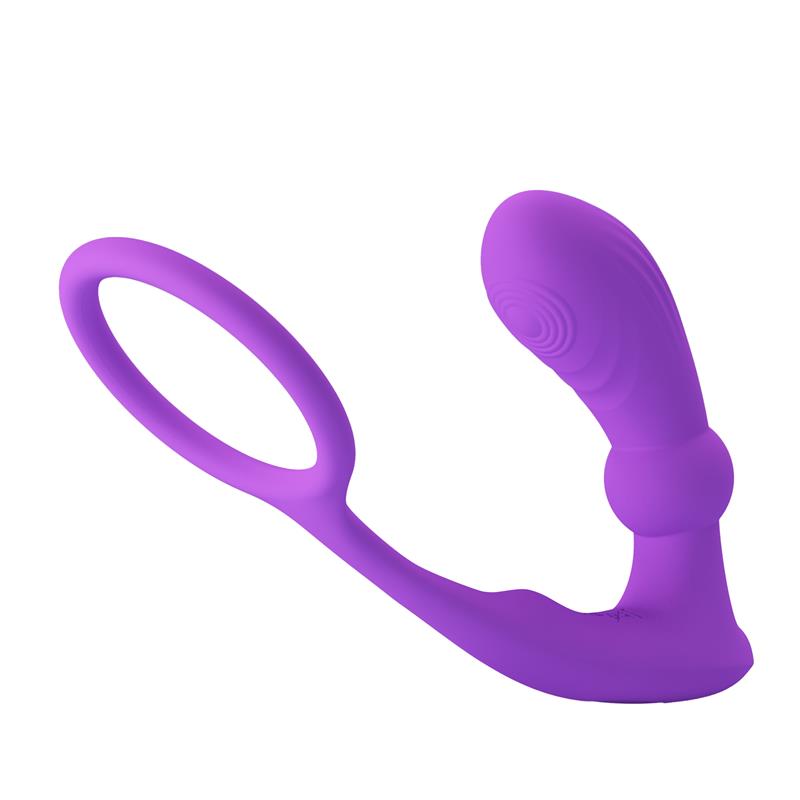 Warren Remote Controlled Vibrating and Pulsating Anal Plug and Penis Ring