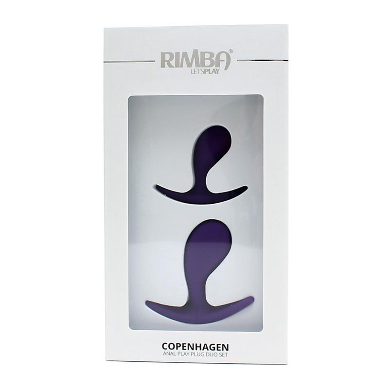 Set of 2 Anatomic Butt Plugs Copenhagen Purple