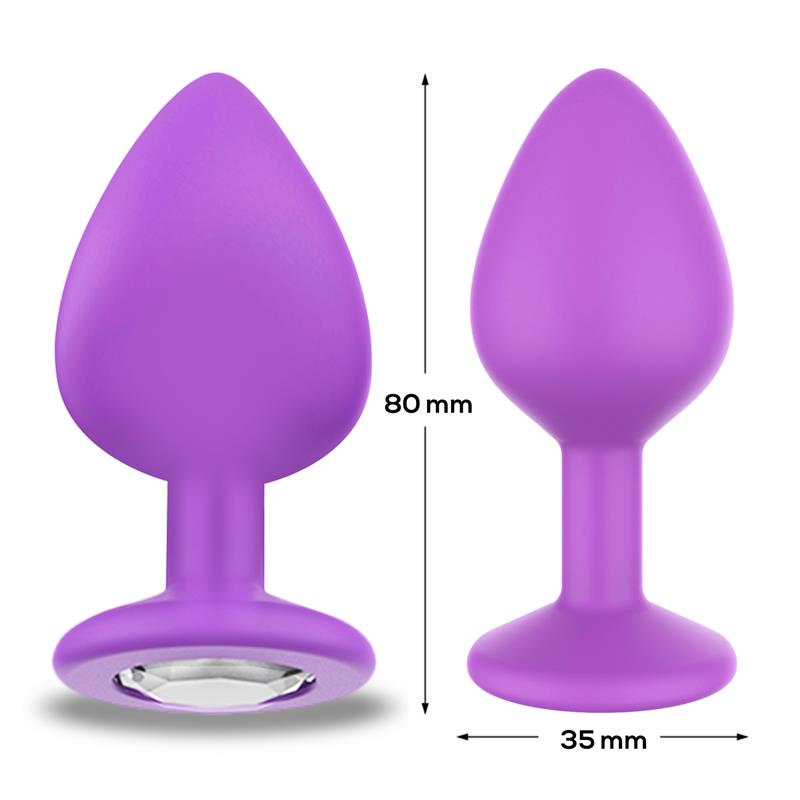 Sparkly Butt Plug Size M Violet