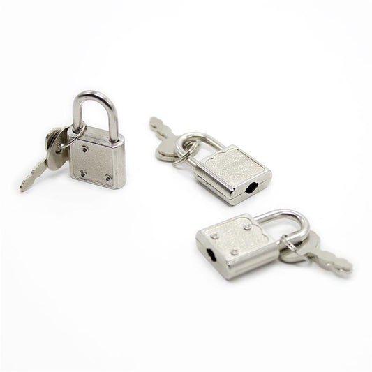 Silver Padlock with Keys