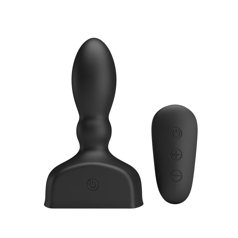 Anal Stimulator Harriet Inflatable USB Silicone Black