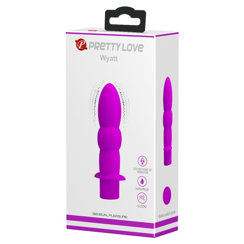 Wyatt Butt Plug 10 Vibrating Functions Pink