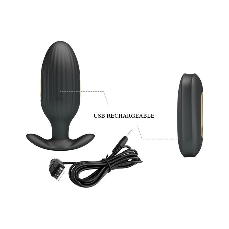 Royal Pleasure Butt Plug with Electro Stimulation USB