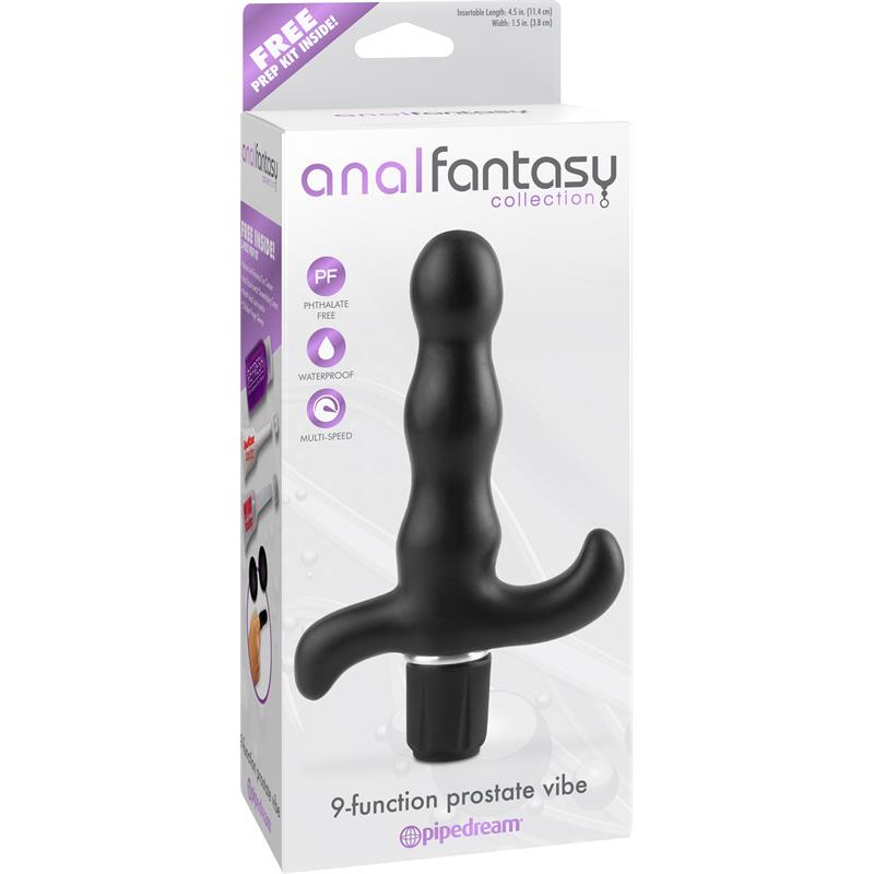 9 Function Prostate Vibe Black