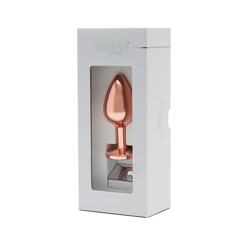 Pisa Butt Plug with Jewel Pisa Rose Gold