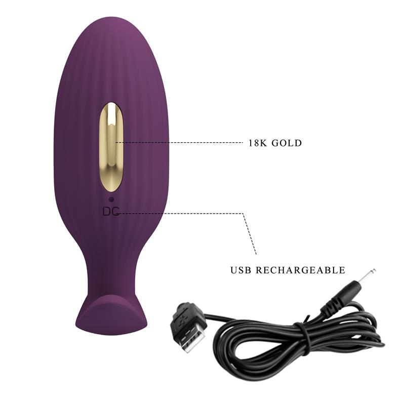 Jefferson Anal Plug with Vibration and Electroshock with App