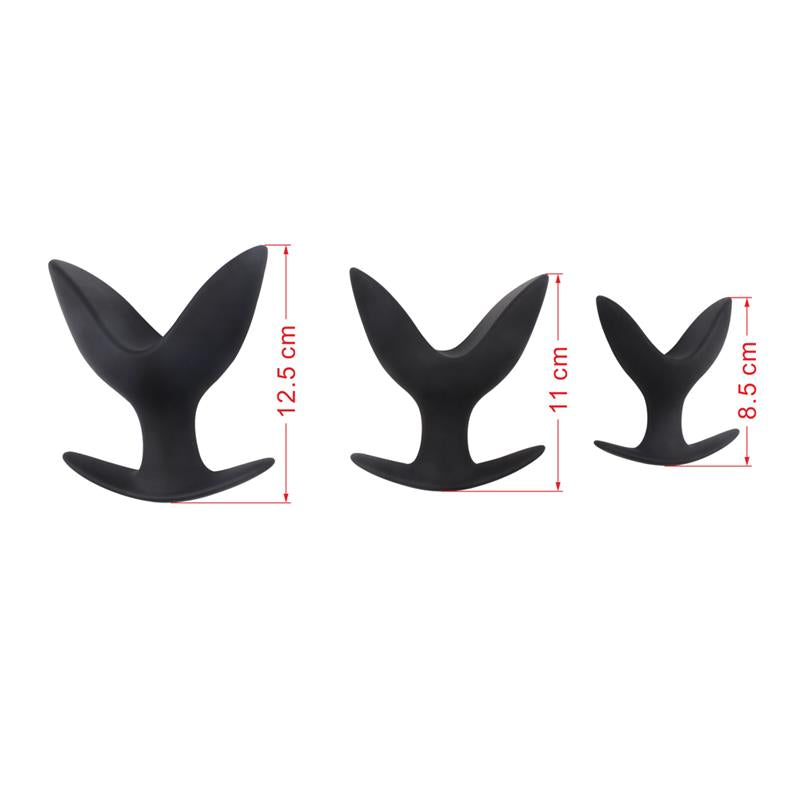 Pack 3 Gaping Anchor Silicone Black